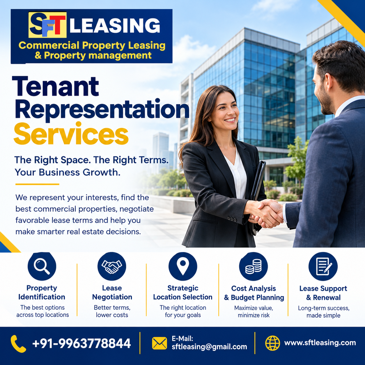 Tenant Representation Services Flyer